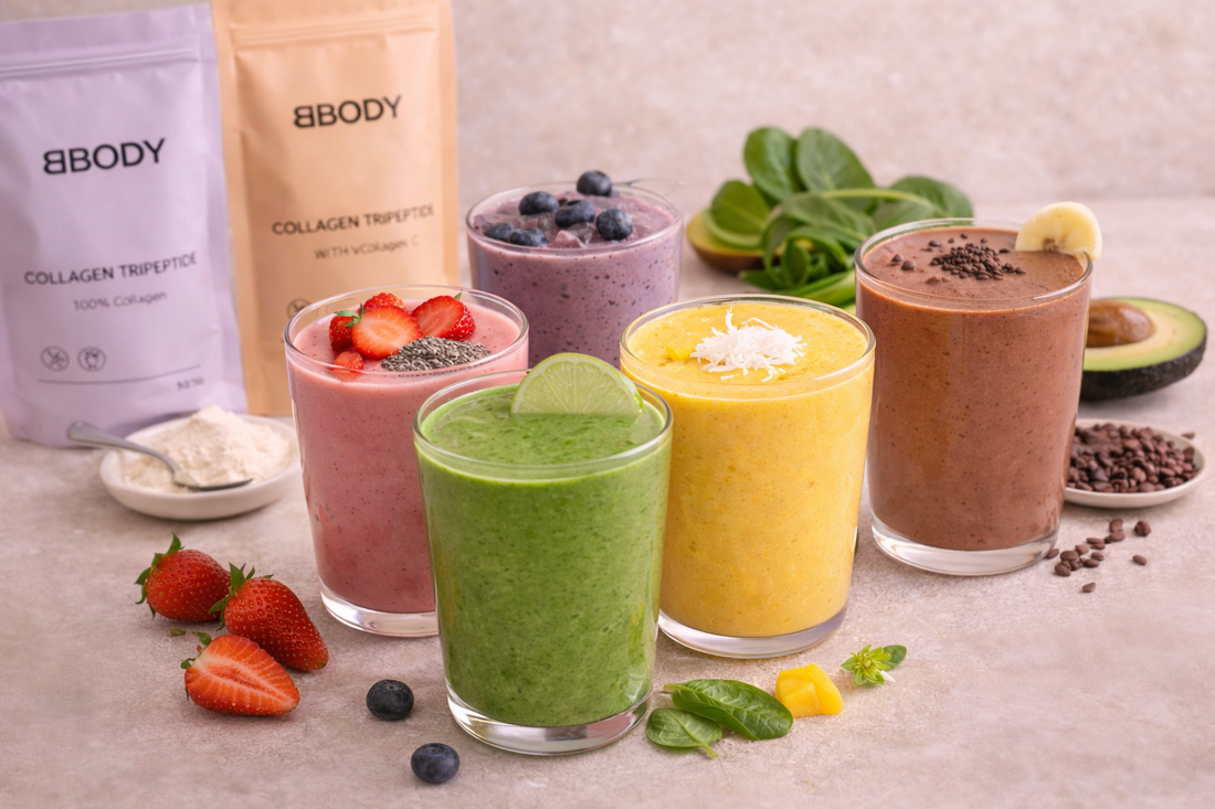 5 heerlijke smoothies met BBODY collageen voor een stralende huid